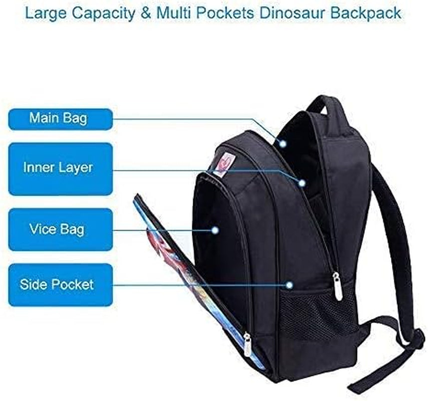 Monster Dinosaur Backpack for Boys School - Kids Bookbag (12L)