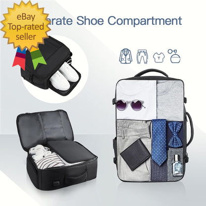 Carry on Backpack 50L Travel Backpack Luggage Backpack TSA Flight Approved