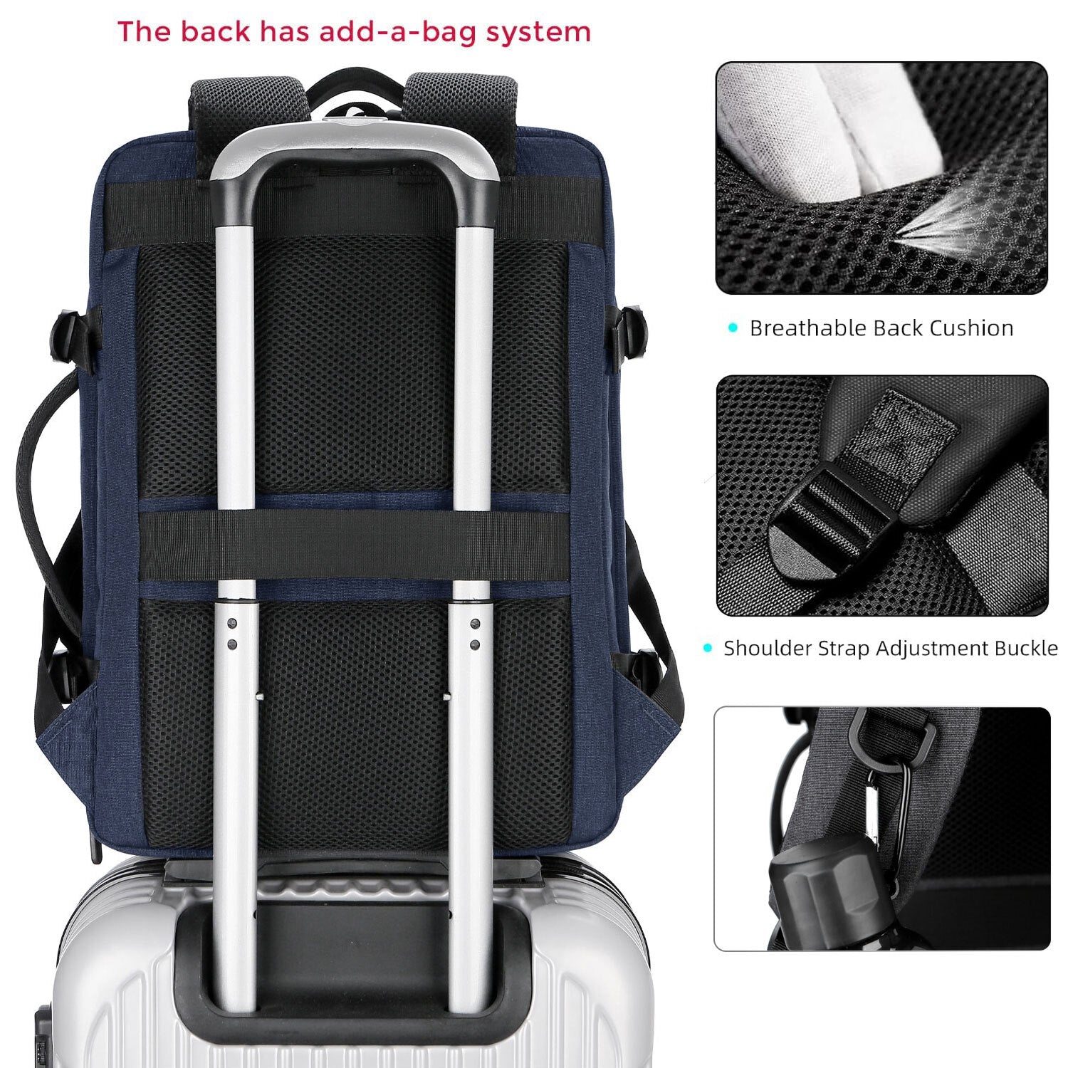 Expandable Carry on Backpack Extra Large Travel Backpack Weekender Backpack