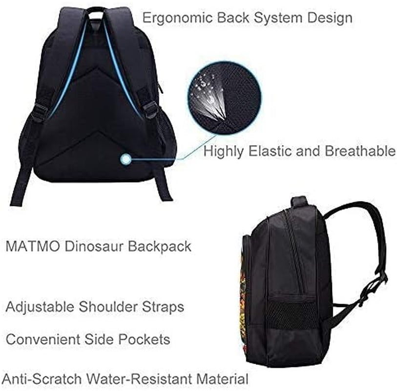 Monster Dinosaur Backpack for Boys School - Kids Bookbag (12L)