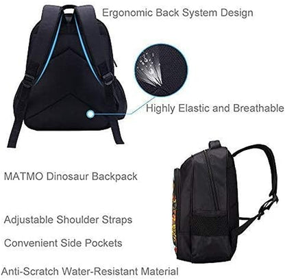 Monster Dinosaur Backpack for Boys School - Kids Bookbag (12L)