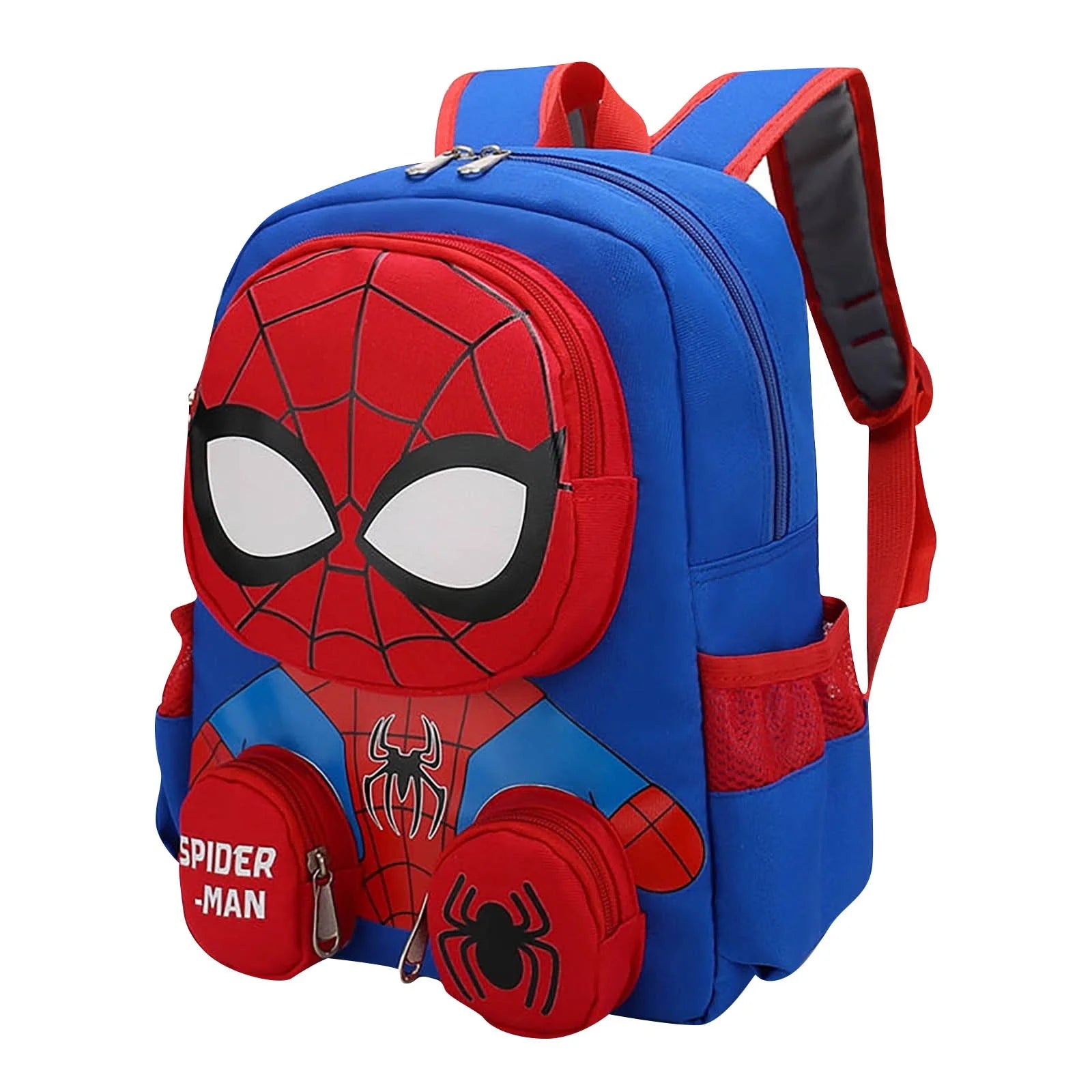 Spiderman Backpack, Little Superhero Backpack, Red Black Small Backpack for Fans, Small Bookbags, Back to School Gifts