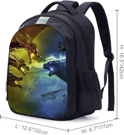 Monster Dinosaur Backpack for Boys School - Kids Bookbag (12L)