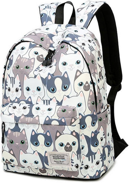 Leisure Backpack for Girls Teenage School Bag Women Backpack Purse Cat