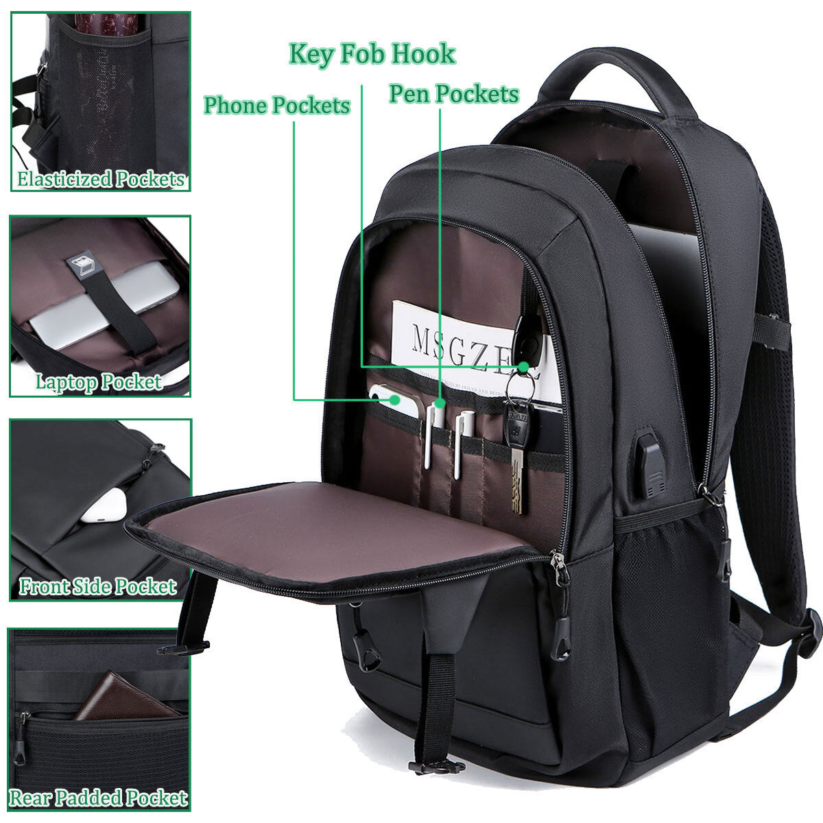 Expandable Carry on Backpack Extra Large Travel Backpack Weekender Backpack