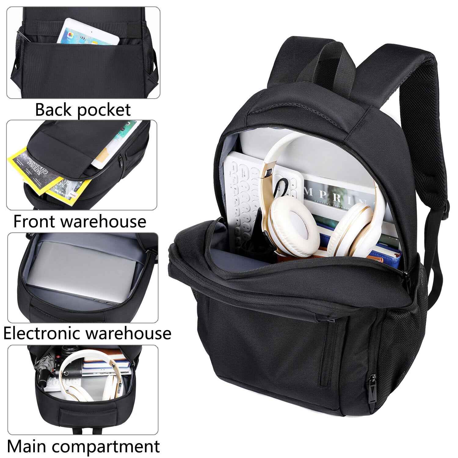 Expandable Carry on Backpack Extra Large Travel Backpack Weekender Backpack