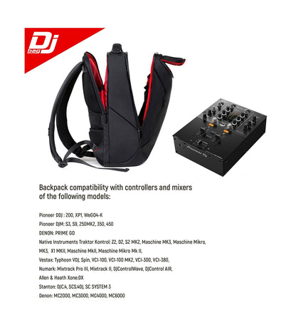 Professional Backpack for DJ Gear Pioneer DJM, DDJ. Denon. A&H. Hercules. Num...