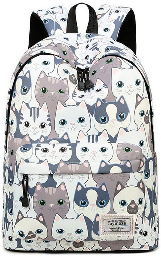 Leisure Backpack for Girls Teenage School Bag Women Backpack Purse Cat