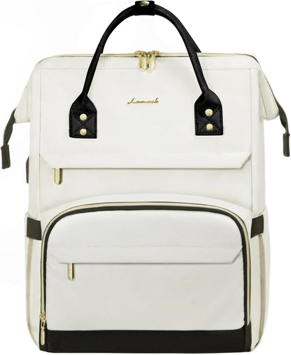 Travel Laptop Backpack for Women Fashion Computer Backpack Purse for Work Business Teacher Nurse Bag 15.6-Inch Casual Daypack Airline Approved with USB Port