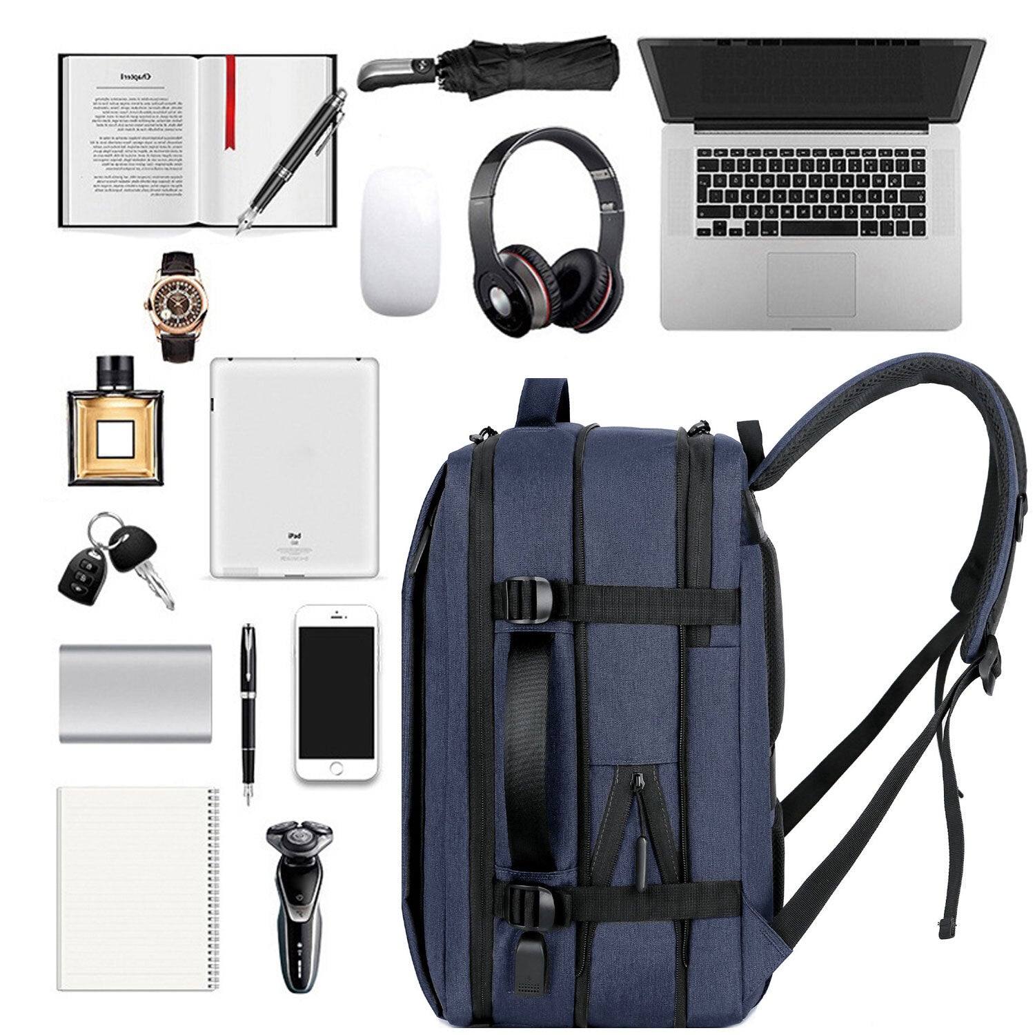 Expandable Carry on Backpack Extra Large Travel Backpack Weekender Backpack