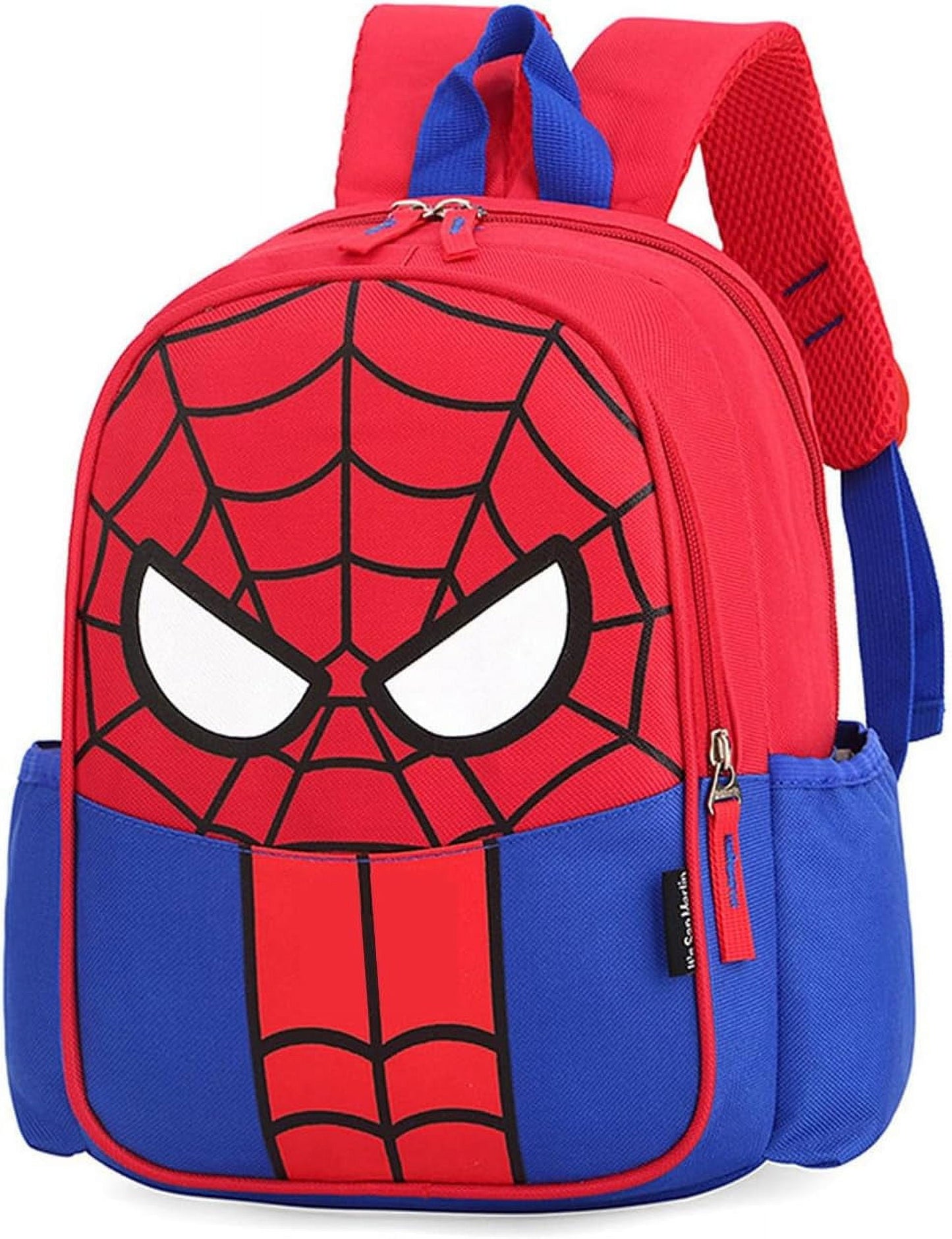 Spiderman Backpack, Little Superhero Backpack, Red Black Small Backpack for Fans, Small Bookbags, Back to School Gifts