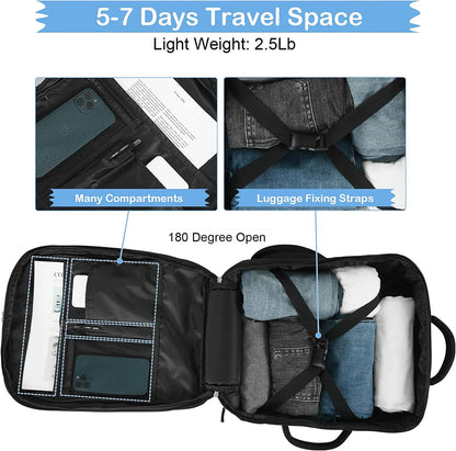 Extra Large Travel Backpack,Carry on Backpack,17 Inch Laptop Backpack,Hiking Backpack,School Bag,Black